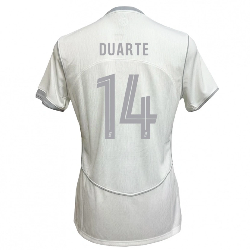 DanxenキッズLuis Duarte#14白 グレーアウェイシャツ2026/27ジャージーユニフォーム