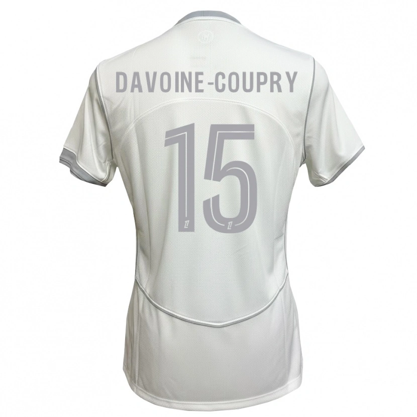 DanxenキッズEliot Davoine-Coupry#15白 グレーアウェイシャツ2026/27ジャージーユニフォーム