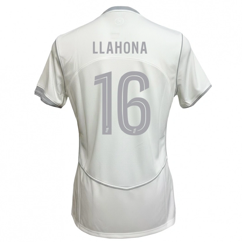 DanxenキッズYann Llahona#16白 グレーアウェイシャツ2026/27ジャージーユニフォーム