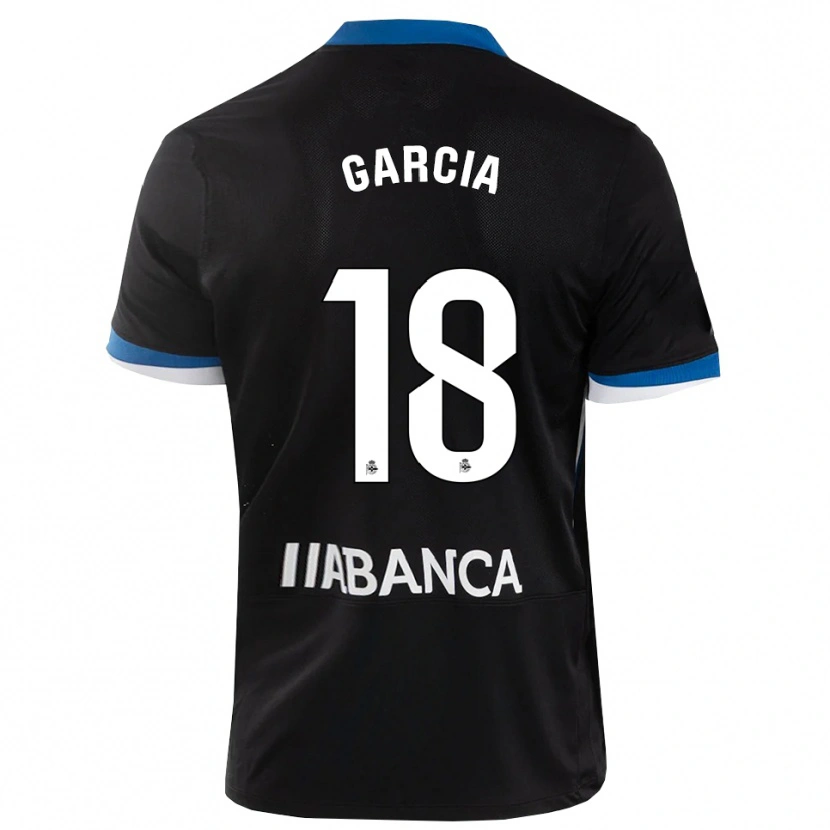 DanxenキッズRaquel García#18黒 青 白アウェイシャツ2026/27ジャージーユニフォーム