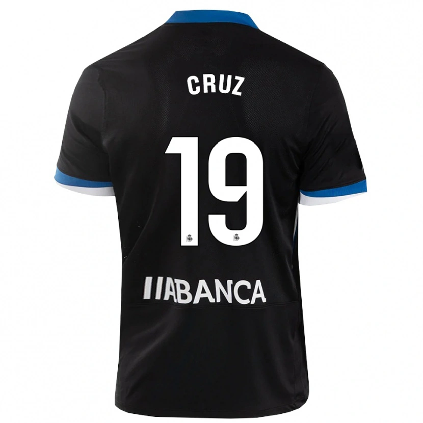 Danxenキッズルイスミ・クルス#19黒 青 白アウェイシャツ2026/27ジャージーユニフォーム