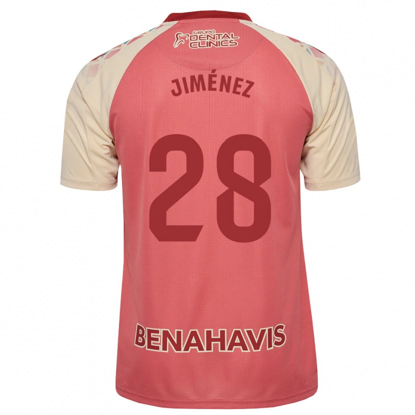 DanxenキッズAlberto Jiménez#28ライトピンク 赤 青アウェイシャツ2026/27ジャージーユニフォーム