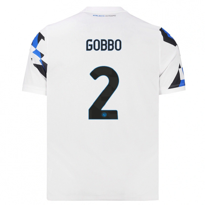 DanxenキッズLuca Gobbo#2ホワイト レッドブルーアウェイシャツ2026/27ジャージーユニフォーム