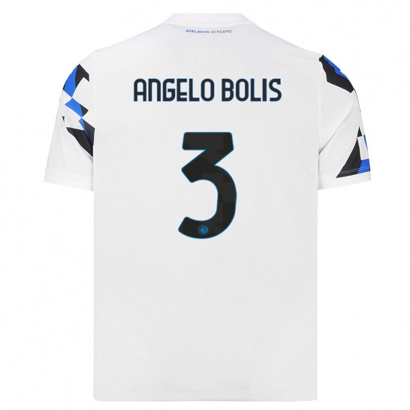 DanxenキッズTommaso Angelo Bolis#3ホワイト レッドブルーアウェイシャツ2026/27ジャージーユニフォーム