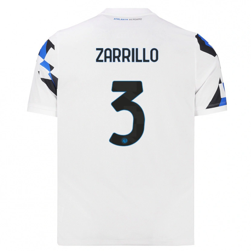 DanxenキッズAntonio Zarrillo#3ホワイト レッドブルーアウェイシャツ2026/27ジャージーユニフォーム