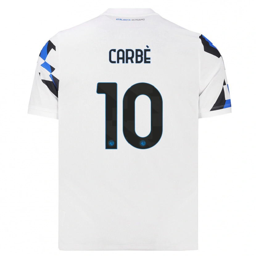 DanxenキッズAlessio Carbè#10ホワイト レッドブルーアウェイシャツ2026/27ジャージーユニフォーム