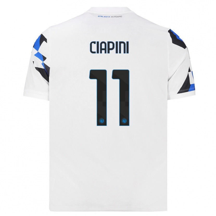 DanxenキッズAdriano Ciapini#11ホワイト レッドブルーアウェイシャツ2026/27ジャージーユニフォーム
