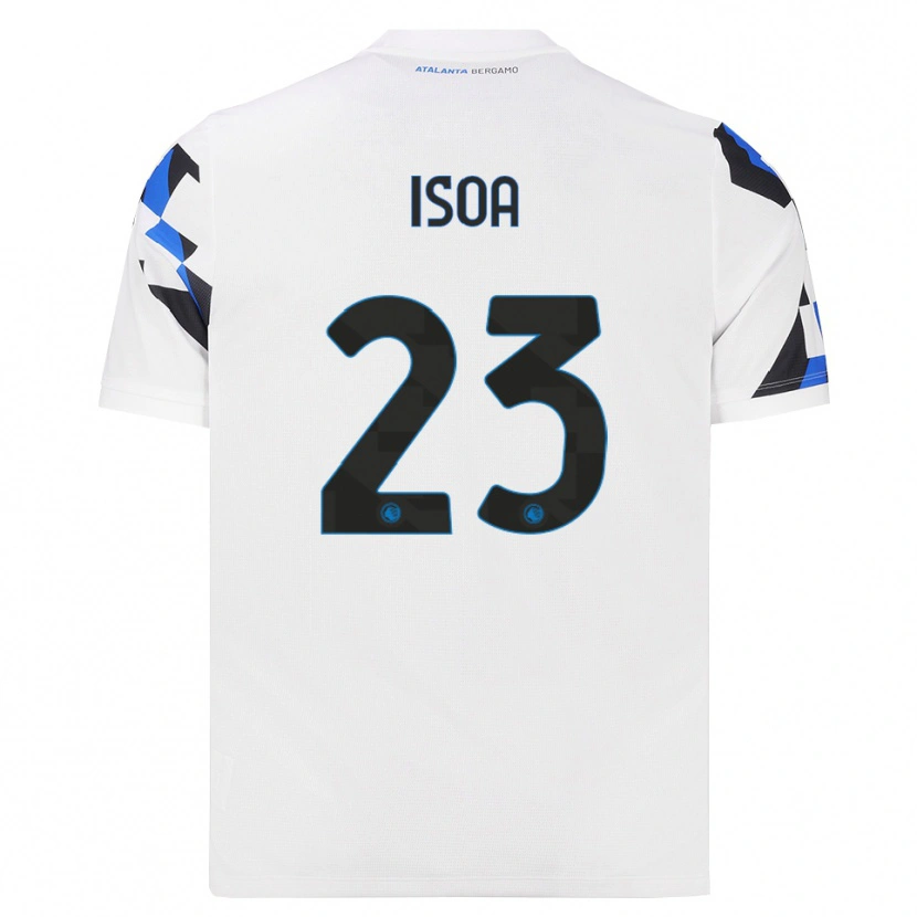 DanxenキッズIsaac Isoa#23ホワイト レッドブルーアウェイシャツ2026/27ジャージーユニフォーム
