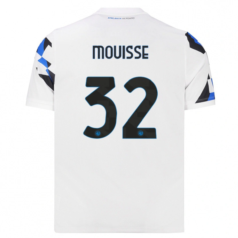 DanxenキッズSamir Mouisse#32ホワイト レッドブルーアウェイシャツ2026/27ジャージーユニフォーム