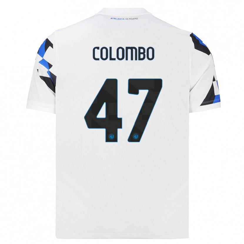 Danxenキッズマテオ・コロンボ#47ホワイト レッドブルーアウェイシャツ2026/27ジャージーユニフォーム
