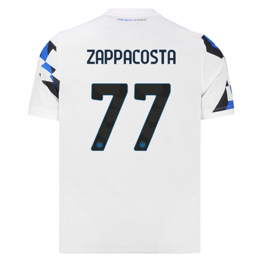 Danxenキッズダヴィデ・ザッパコスタ#77ホワイト レッドブルーアウェイシャツ2026/27ジャージーユニフォーム
