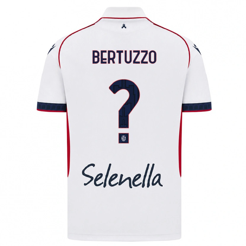 DanxenキッズFrancesco Bertuzzo#0ホワイト レッド ロイヤルブルーアウェイシャツ2026/27ジャージーユニフォーム