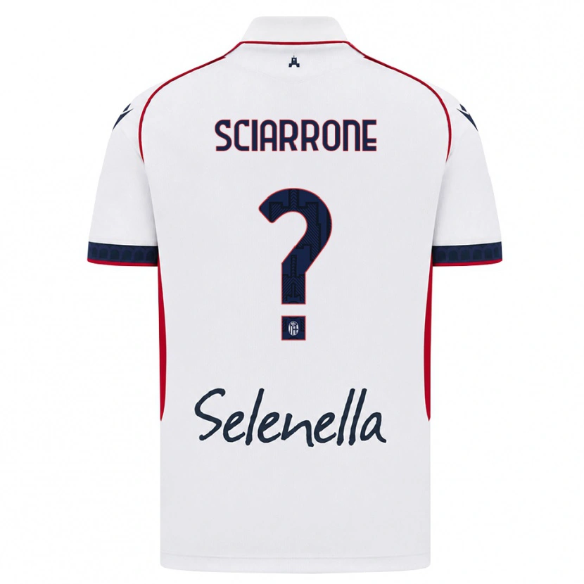 DanxenキッズBeatrice Sciarrone#0ホワイト レッド ロイヤルブルーアウェイシャツ2026/27ジャージーユニフォーム