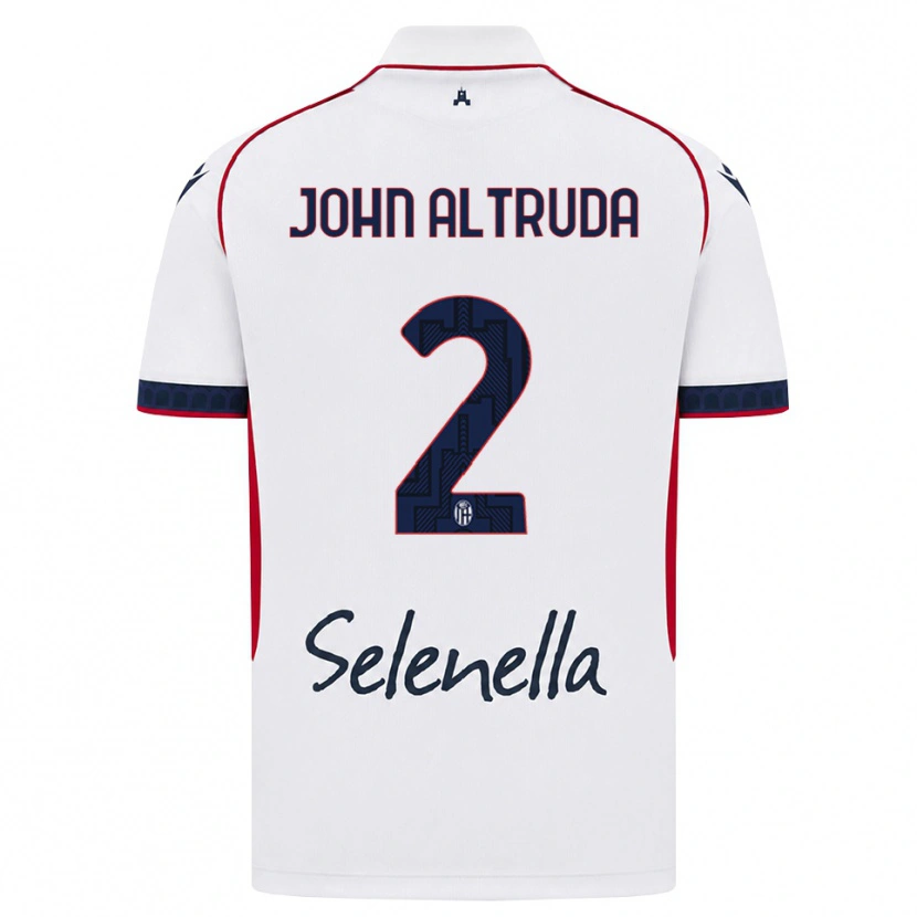 DanxenキッズAlessandro John Altruda#2ホワイト レッド ロイヤルブルーアウェイシャツ2026/27ジャージーユニフォーム