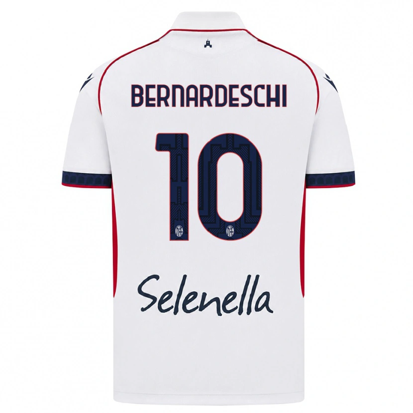 Danxenキッズフェデリコ・ベルナルデスキ#10ホワイト レッド ロイヤルブルーアウェイシャツ2026/27ジャージーユニフォーム