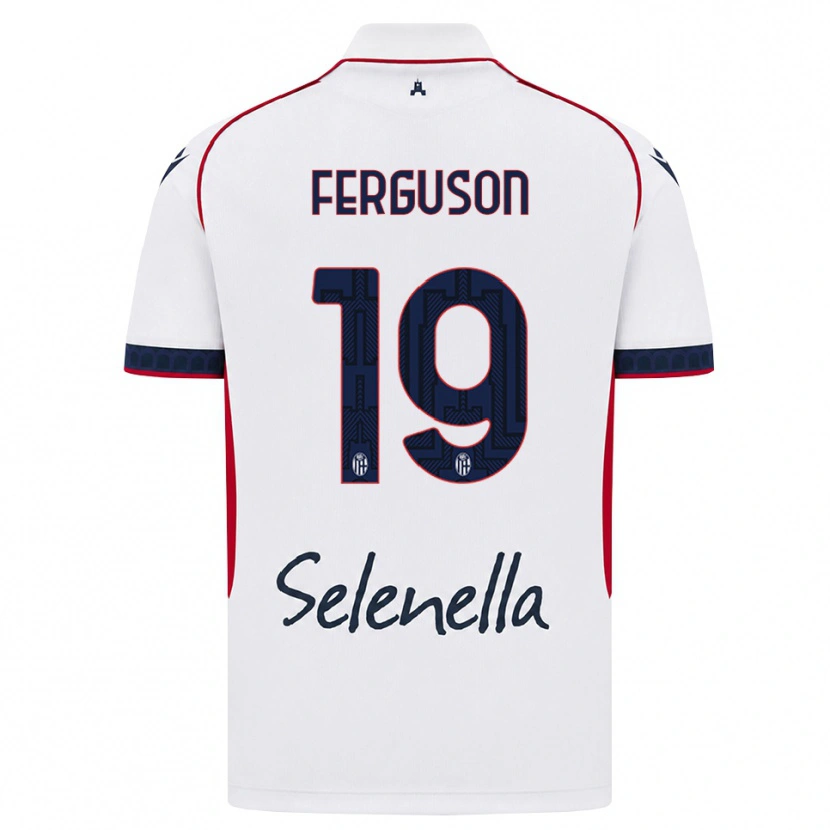 Danxenキッズルイス・ファーガソン#19ホワイト レッド ロイヤルブルーアウェイシャツ2026/27ジャージーユニフォーム