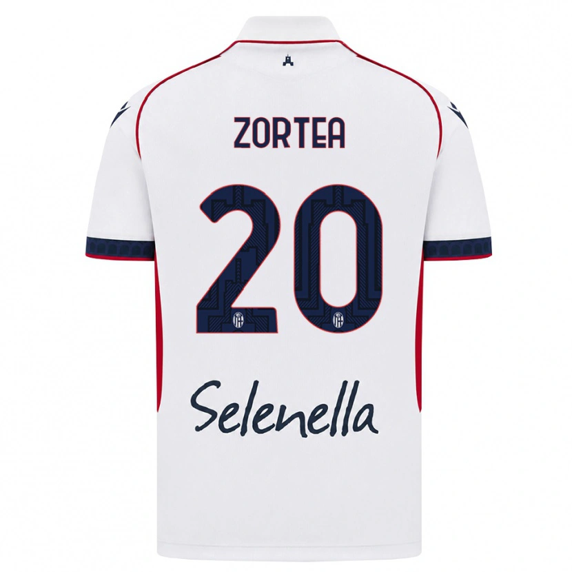 Danxenキッズナディル・ゾルテア#20ホワイト レッド ロイヤルブルーアウェイシャツ2026/27ジャージーユニフォーム