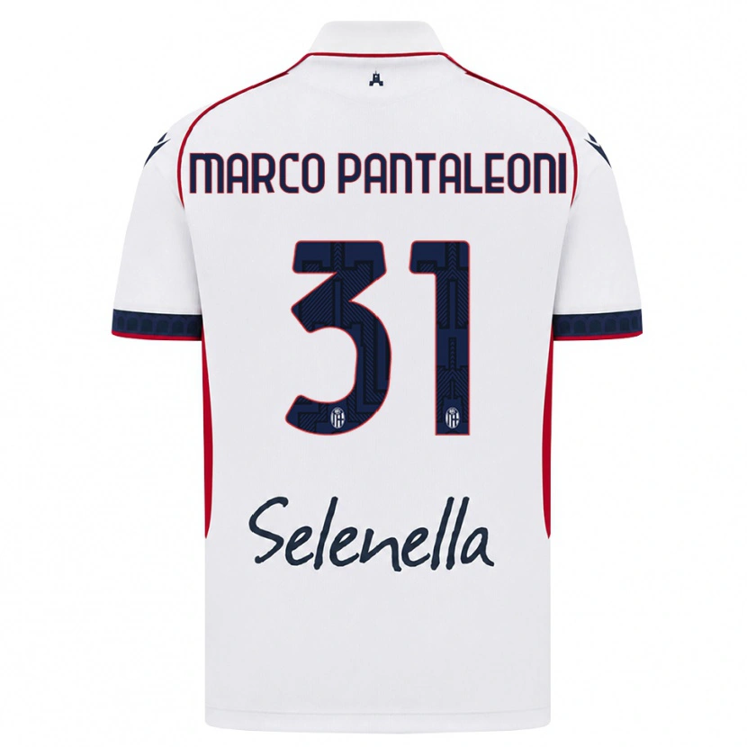DanxenキッズGian Marco Pantaleoni#31ホワイト レッド ロイヤルブルーアウェイシャツ2026/27ジャージーユニフォーム