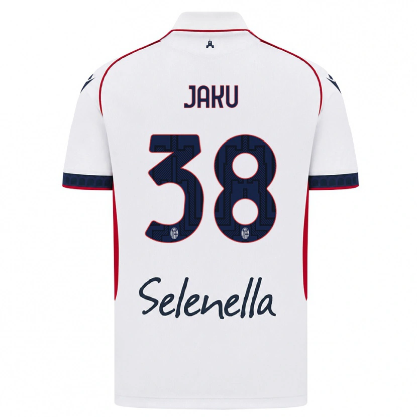 DanxenキッズJordi Jaku#38ホワイト レッド ロイヤルブルーアウェイシャツ2026/27ジャージーユニフォーム