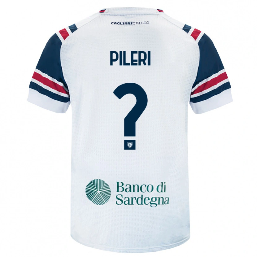 DanxenキッズMatteo Pileri#0ホワイト レッド グリーンアウェイシャツ2026/27ジャージーユニフォーム