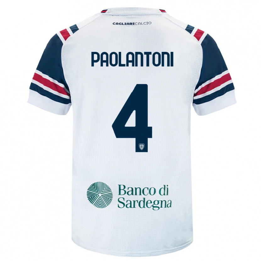 DanxenキッズMattia Paolantoni#4ホワイト レッド グリーンアウェイシャツ2026/27ジャージーユニフォーム