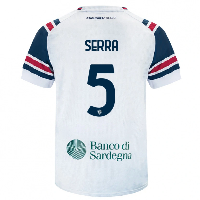 DanxenキッズDavide Serra#5ホワイト レッド グリーンアウェイシャツ2026/27ジャージーユニフォーム