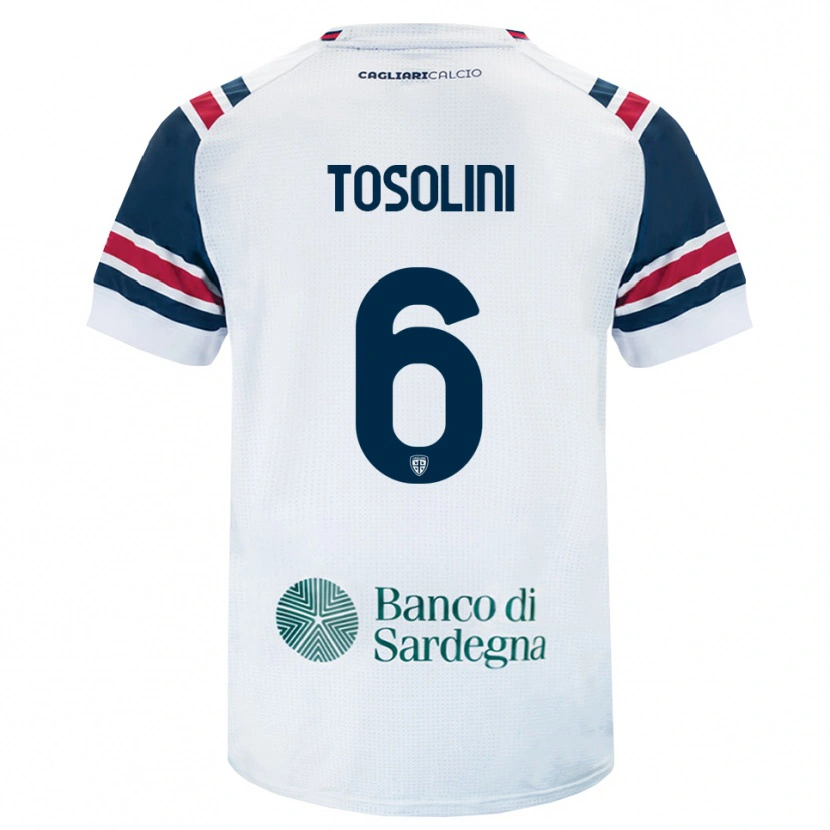 DanxenキッズNicolas Tosolini#6ホワイト レッド グリーンアウェイシャツ2026/27ジャージーユニフォーム