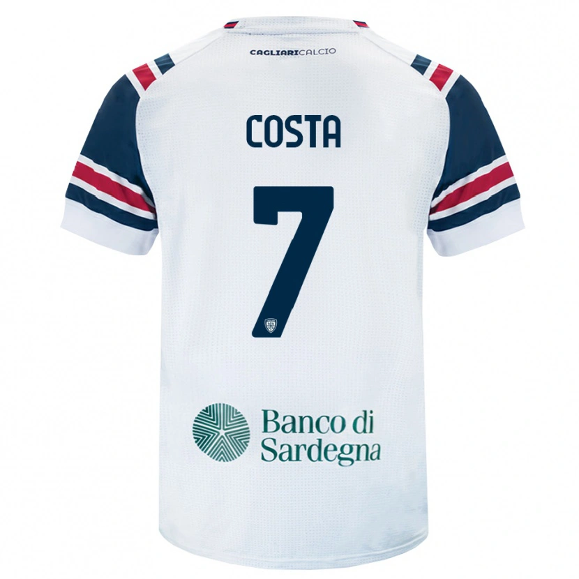DanxenキッズLuca Costa#7ホワイト レッド グリーンアウェイシャツ2026/27ジャージーユニフォーム
