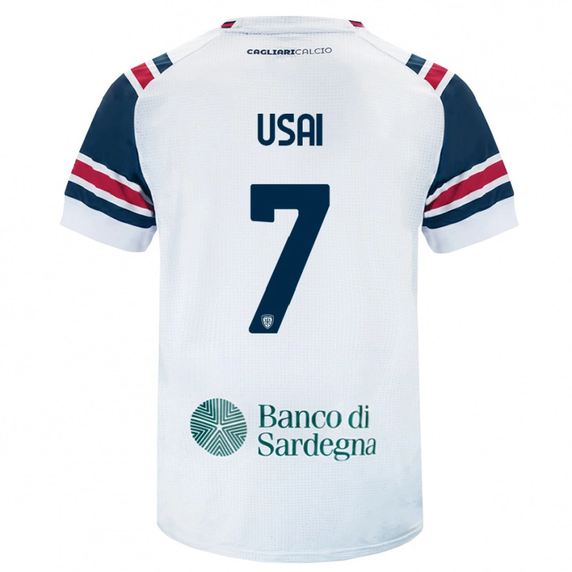 DanxenキッズCarlo Usai#7ホワイト レッド グリーンアウェイシャツ2026/27ジャージーユニフォーム