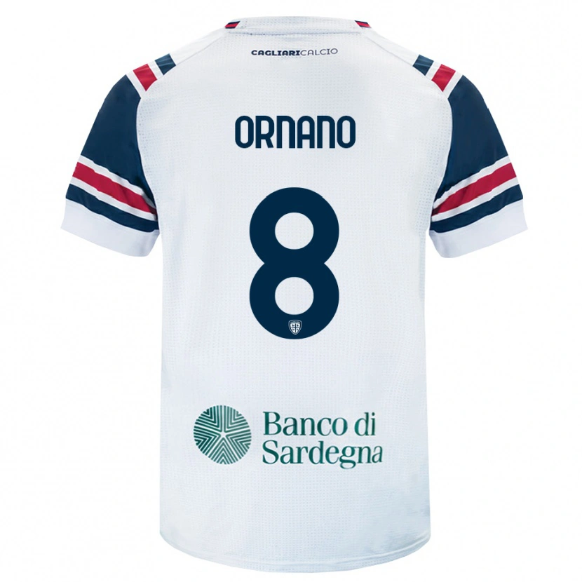 DanxenキッズMarco Ornano#8ホワイト レッド グリーンアウェイシャツ2026/27ジャージーユニフォーム