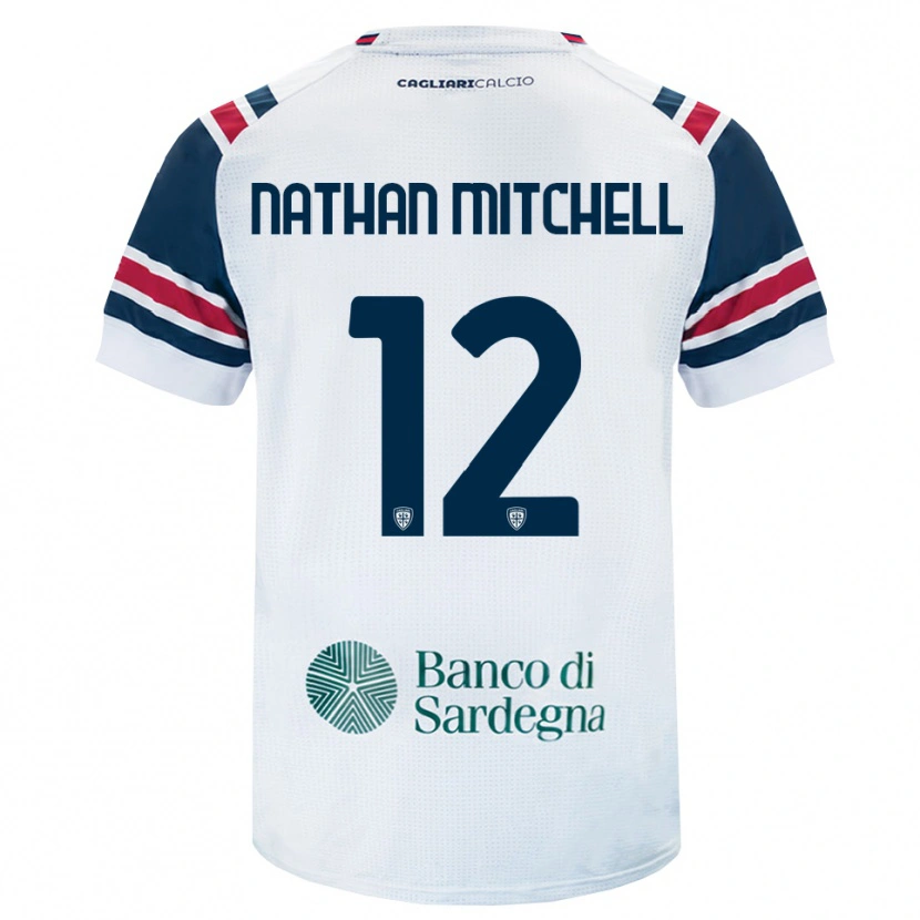 DanxenキッズAnton Nathan Mitchell#12ホワイト レッド グリーンアウェイシャツ2026/27ジャージーユニフォーム