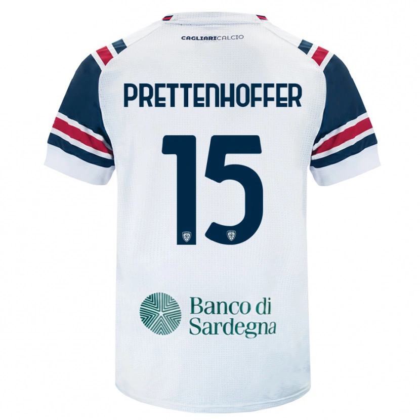DanxenキッズMárton Prettenhoffer#15ホワイト レッド グリーンアウェイシャツ2026/27ジャージーユニフォーム