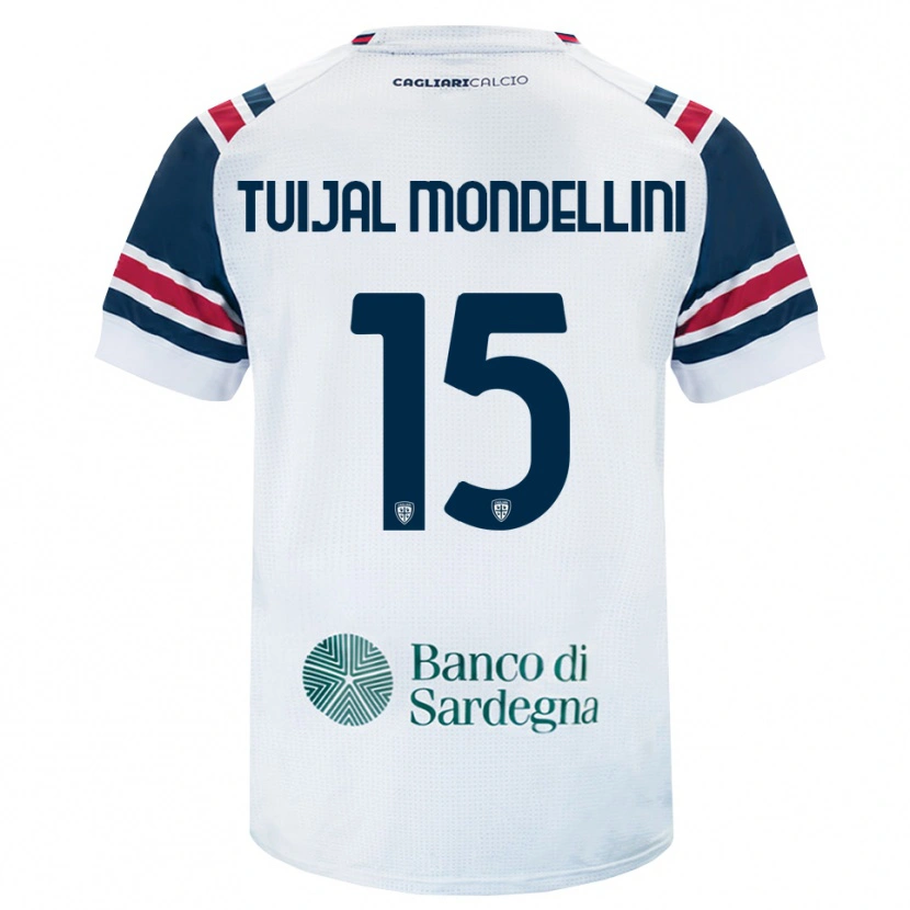 DanxenキッズLuca Tuijai Mondellini#15ホワイト レッド グリーンアウェイシャツ2026/27ジャージーユニフォーム