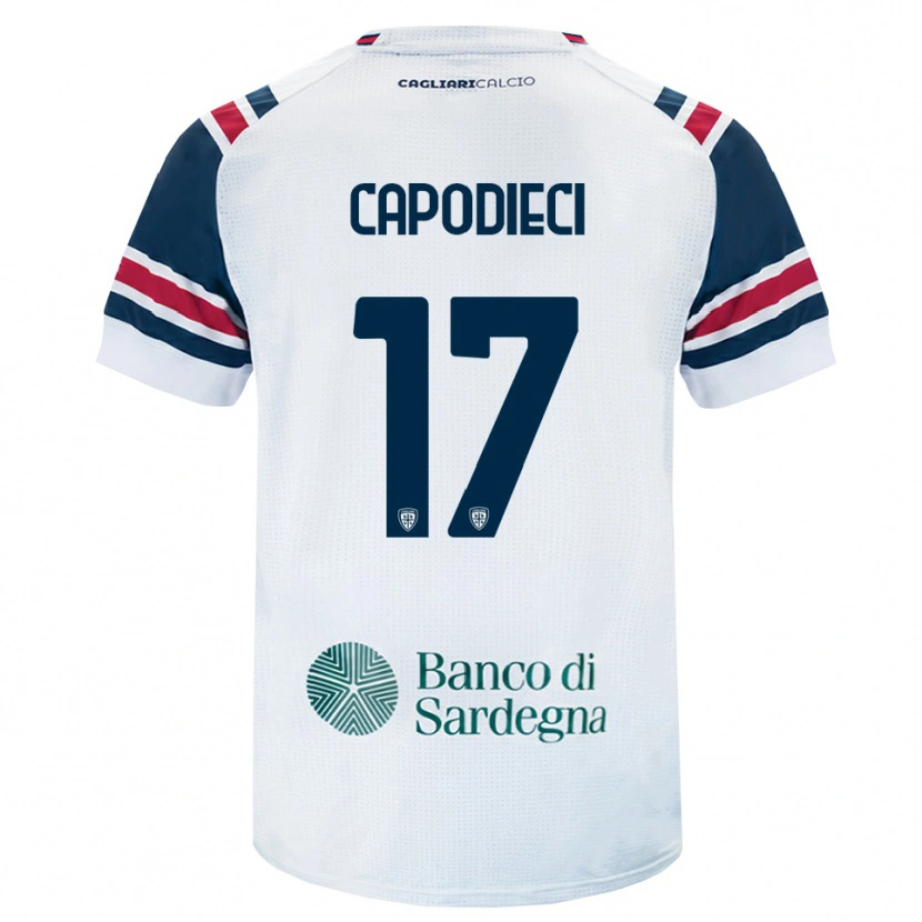 DanxenキッズLoris Capodieci#17ホワイト レッド グリーンアウェイシャツ2026/27ジャージーユニフォーム