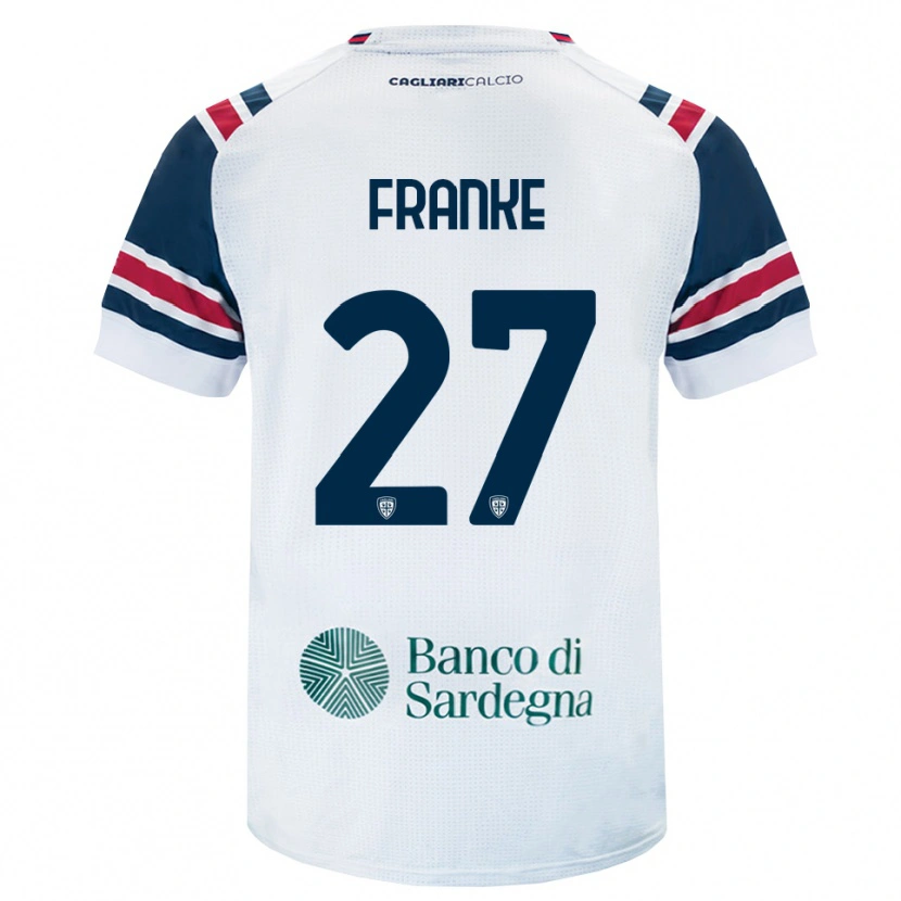 DanxenキッズAntoni Franke#27ホワイト レッド グリーンアウェイシャツ2026/27ジャージーユニフォーム