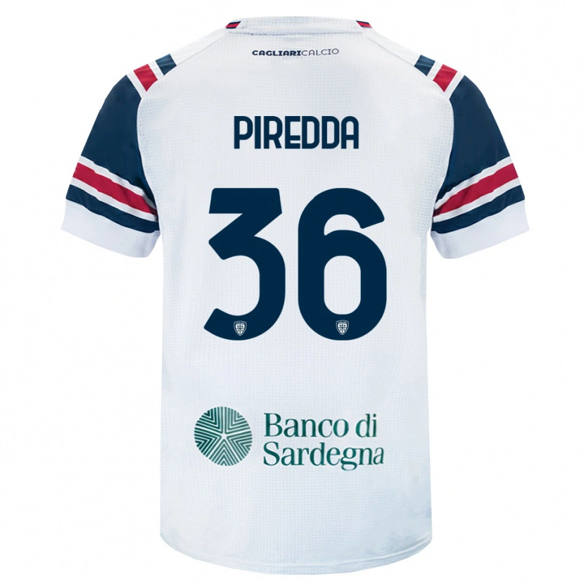 DanxenキッズGiuseppe Piredda#36ホワイト レッド グリーンアウェイシャツ2026/27ジャージーユニフォーム