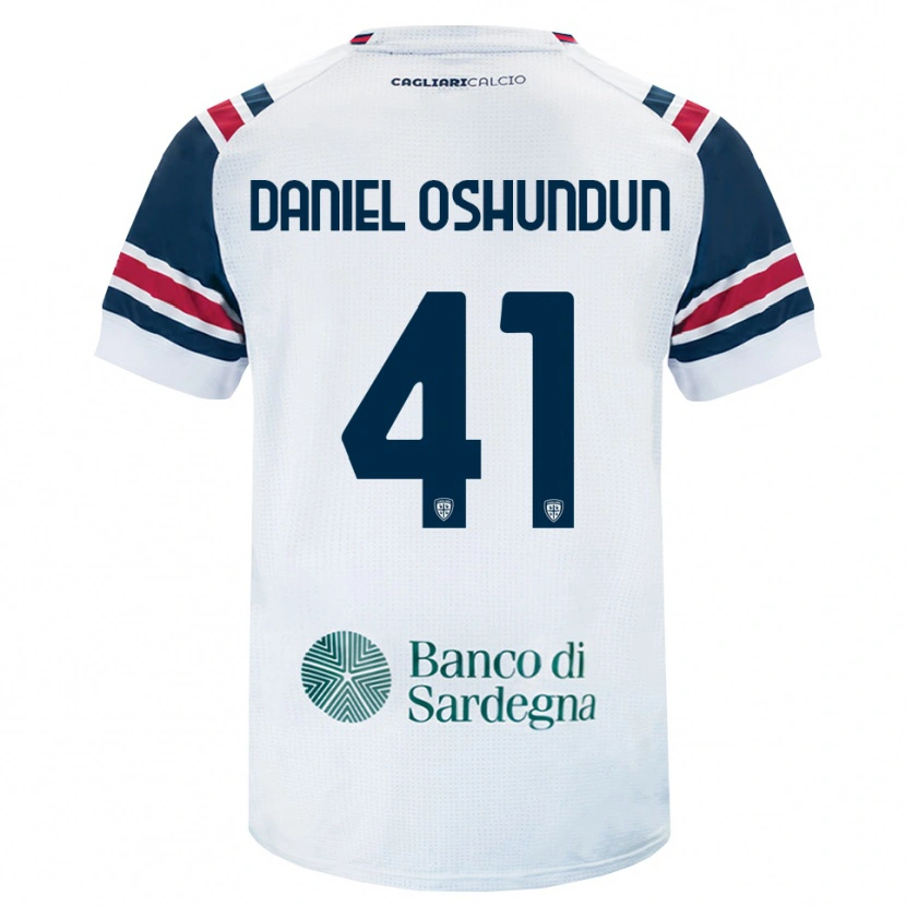DanxenキッズOlasunkanmi Daniel Oshundun#41ホワイト レッド グリーンアウェイシャツ2026/27ジャージーユニフォーム