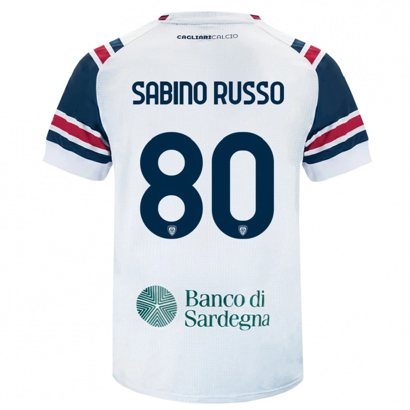 DanxenキッズAlessandro Sabino Russo#80ホワイト レッド グリーンアウェイシャツ2026/27ジャージーユニフォーム