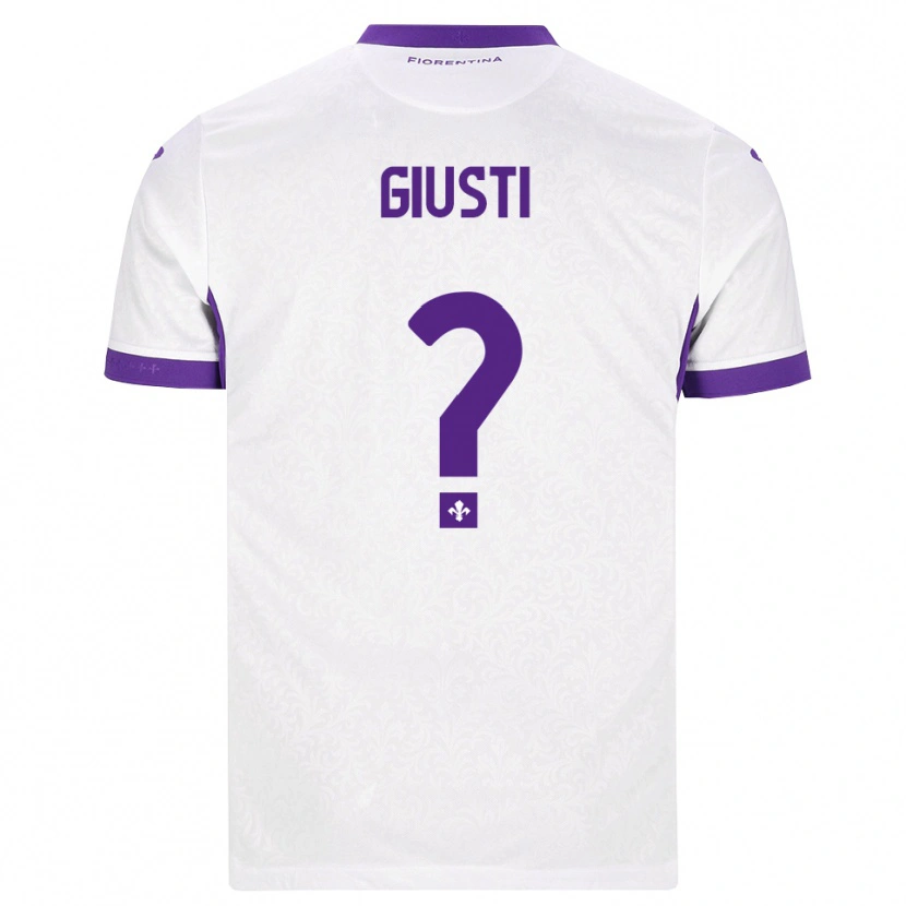 DanxenキッズEdoardo Giusti#0ホワイト パープルアウェイシャツ2026/27ジャージーユニフォーム