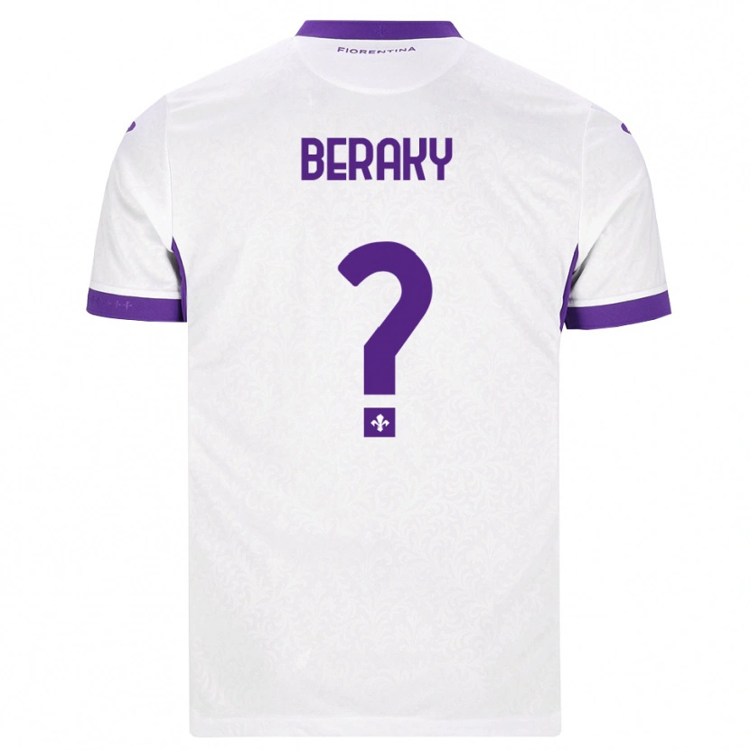 DanxenキッズMussie Beraky#0ホワイト パープルアウェイシャツ2026/27ジャージーユニフォーム