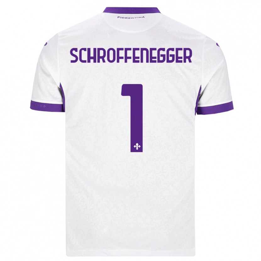 DanxenキッズKatja Schroffenegger#1ホワイト パープルアウェイシャツ2026/27ジャージーユニフォーム