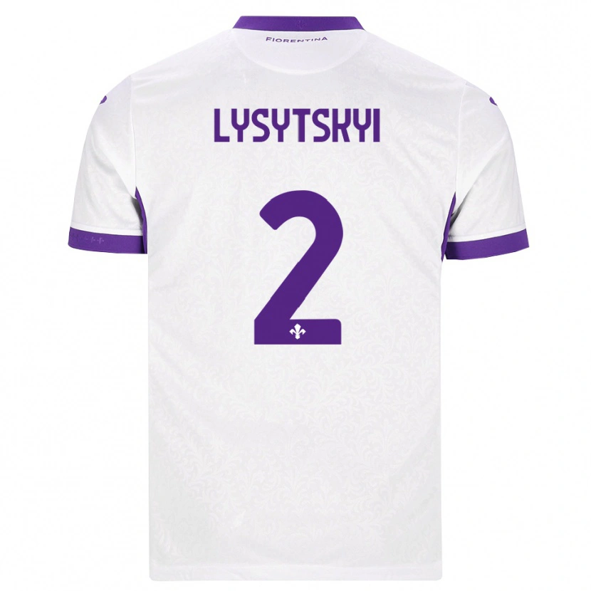 DanxenキッズAndriy Lysytskyi#2ホワイト パープルアウェイシャツ2026/27ジャージーユニフォーム