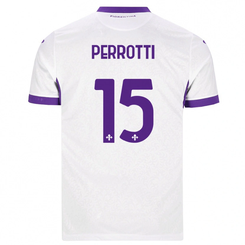 DanxenキッズAlessandro Perrotti#15ホワイト パープルアウェイシャツ2026/27ジャージーユニフォーム