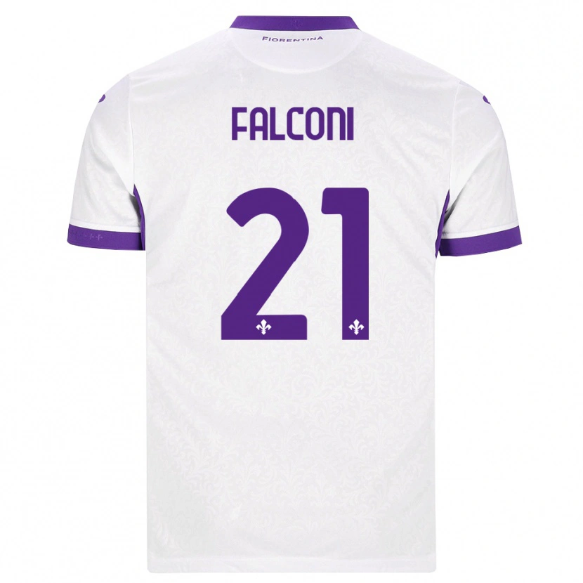 DanxenキッズNiccolo Falconi#21ホワイト パープルアウェイシャツ2026/27ジャージーユニフォーム