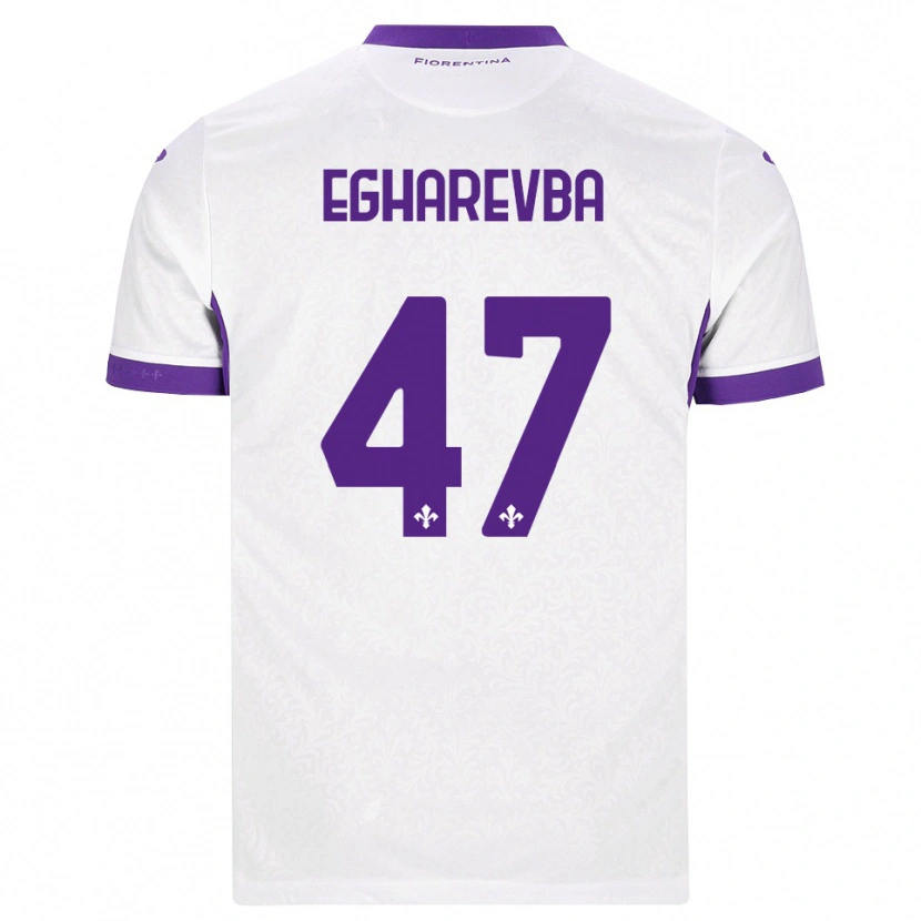 DanxenキッズFortune Egharevba#47ホワイト パープルアウェイシャツ2026/27ジャージーユニフォーム