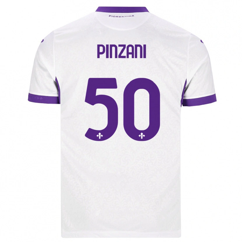 DanxenキッズLorenzo Pinzani#50ホワイト パープルアウェイシャツ2026/27ジャージーユニフォーム