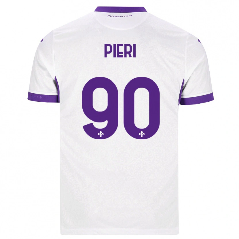 DanxenキッズArianna Pieri#90ホワイト パープルアウェイシャツ2026/27ジャージーユニフォーム