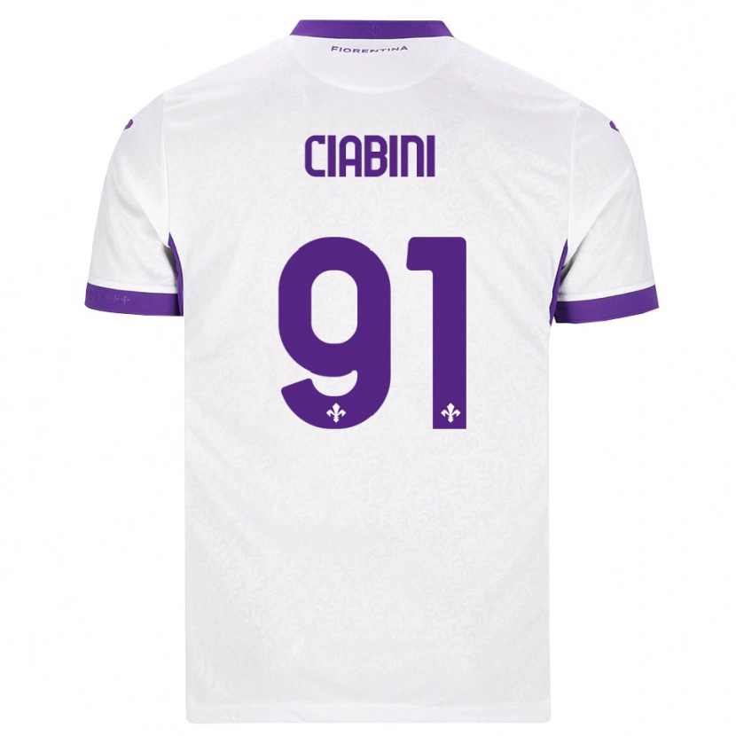 DanxenキッズGiulia Ciabini#91ホワイト パープルアウェイシャツ2026/27ジャージーユニフォーム