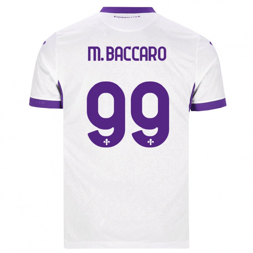 Danxenキッズジュリア・マリア・バッカーロ#99ホワイト パープルアウェイシャツ2026/27ジャージーユニフォーム