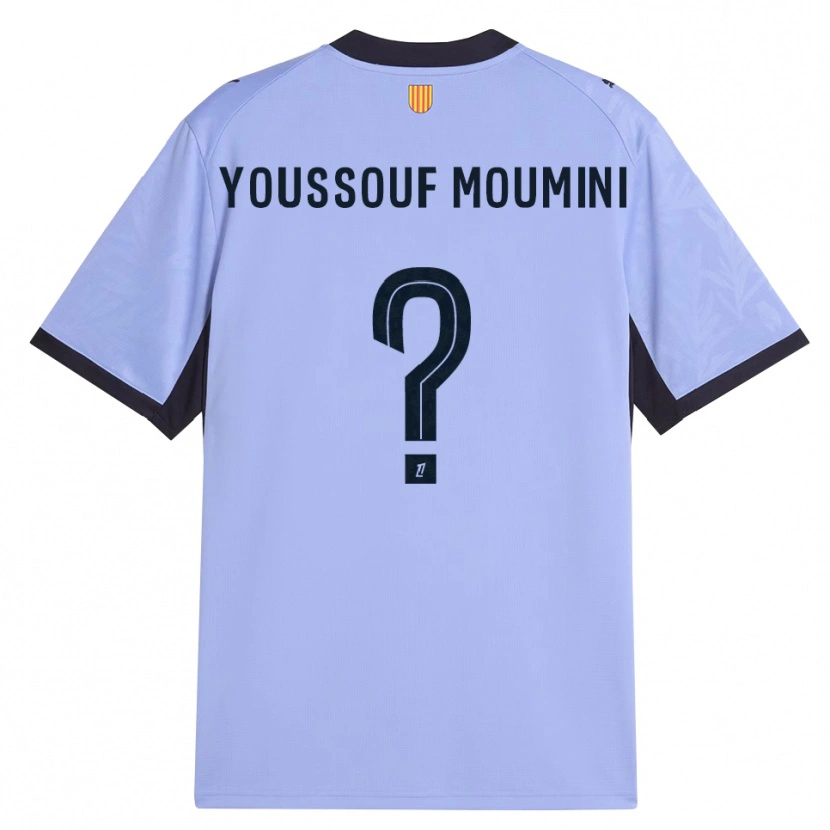 DanxenキッズYakine Youssouf Moumini#0ラベンダー 黒サードユニフォームシャツ2026/27ジャージーユニフォーム